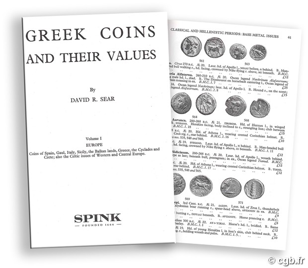 Greek Coins and their Values - Vol. I Europe D.R. SEAR