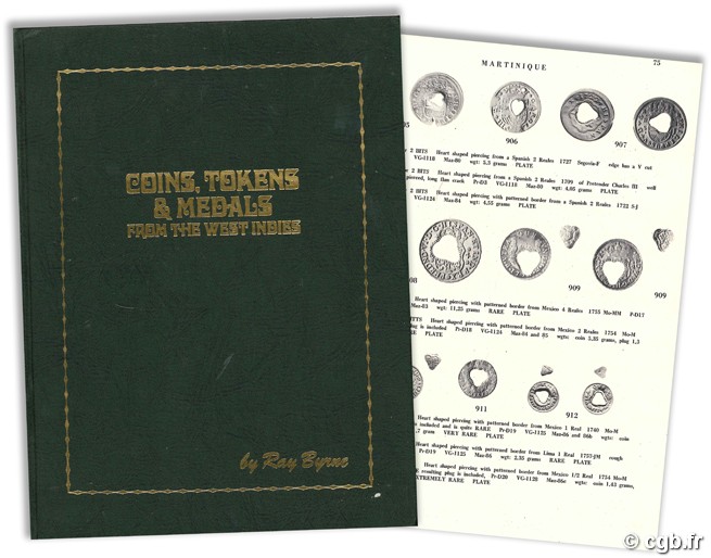 Coins, tokens and medals from the west indies R. BYRNE