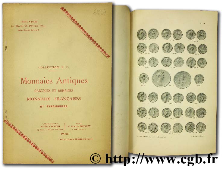 Monnaies antiques grecques, romaines, monnaies françaises et étrangères Collection P.-F. BOURGEY É.