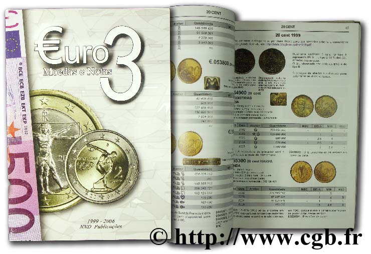 Euro 3 : moedas e notas PRIEUR M., FOURNIER O.