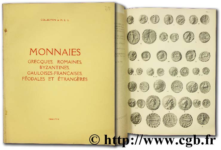 Collection de M. E. C. - monnaies grecques, romaines, byzantines, gauloises, françaises, féodales et étrangères  CIANI L.