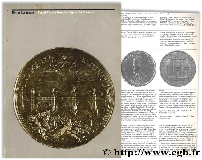 Roma Resurgens : Papal Medals from the Age of the Baroque WHITMAN N.-T., VARRIANO J.-L.
