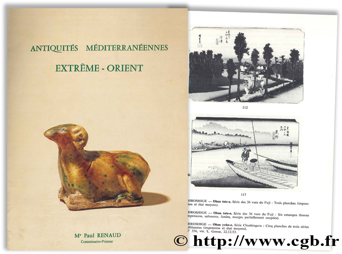 Antiquités Méditerranéennes - Extrême-Orient RENAUD P.