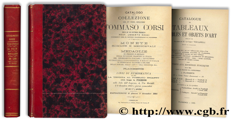 Compilation catalogues Corsi - Toscanelli - De With - Boulland - Du Lon - Suisses 