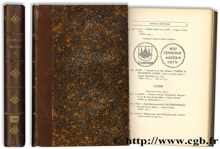 Compilation de quatre catalogues de vente de collections privées Van PETEGHEM C., ROLLIN, FEUARDENT, 