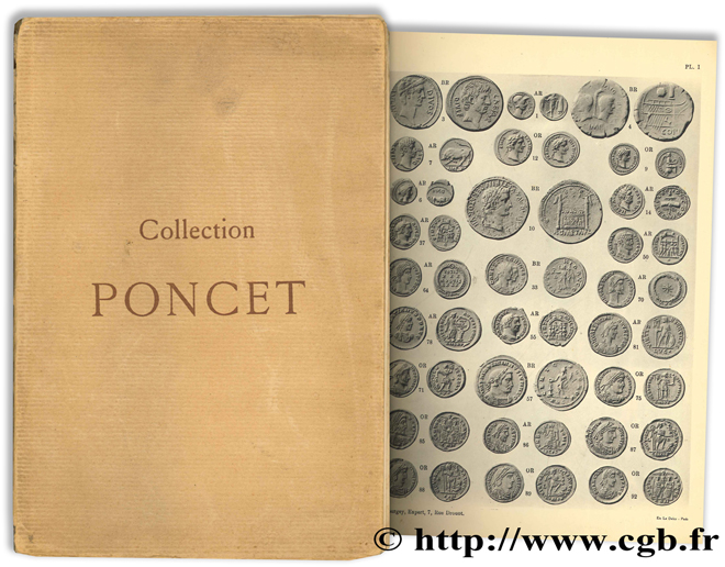 Collection du Dr Ernest Poncet - Monnaies Romaines et Françaises frappées à Lyon, Médailles et Jetons lyonnais BOURGEY É.