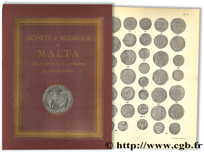 Monete e medaglie di Malta dell  Ordine di S. Giovanni di Gerusalemme RATTO R.