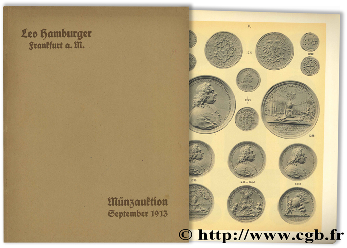 Katalog, Münzen und Medaillen : Sammlung des Herrn Johannes Uhrmacher in Obercassel HAMBURGER L.