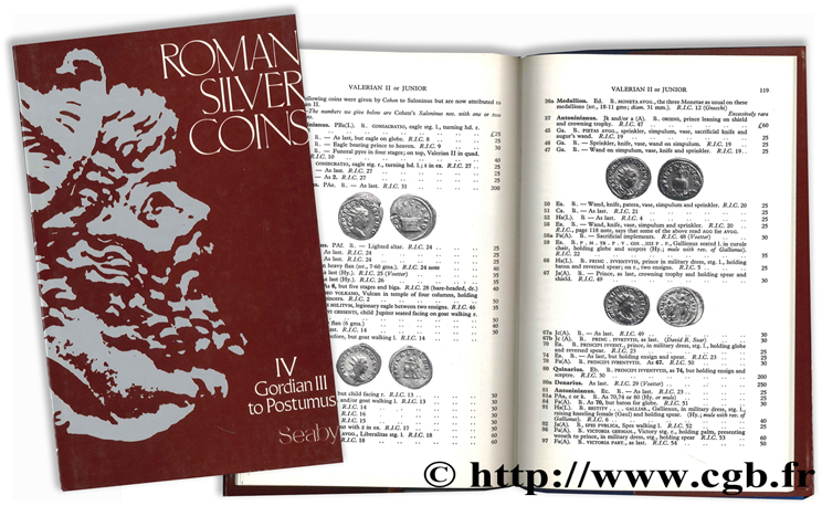 Roman Silver Coins - Vol. IV - Gordian III to Postumus SEABY H.-A.