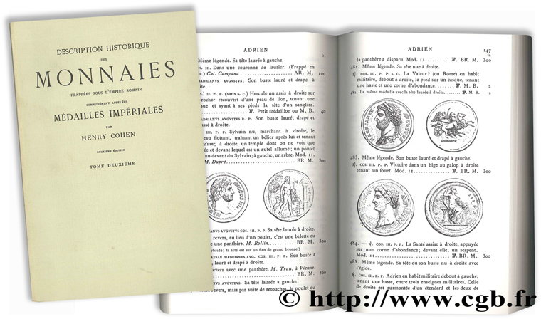 Description historique des monnaies frappées sous l empire romain communément appelées médailles impériales - tome deuxième COHEN H., FEUARDENT
