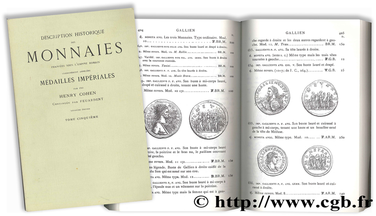Description historique des monnaies frappées sous l empire romain communément appelées médailles impériales - tome cinquième COHEN H., FEUARDENT