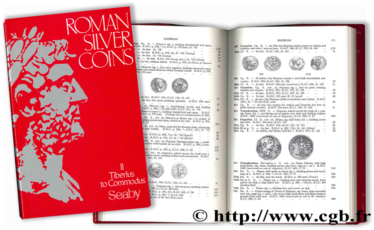 Roman Silver Coins - II - Tiberius to Commodus SEABY H.-A.