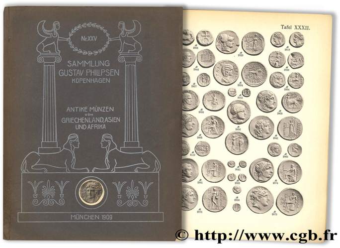 No. XXV. Sammlung Gustav Philipsen in Kopenhagen - Antike Münzen von Griechenland, Asien und Afrika HIRSCH J.
