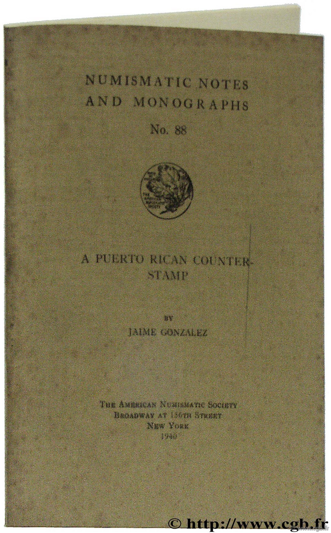 A puerto rican counterstamp GONZALEZ J.