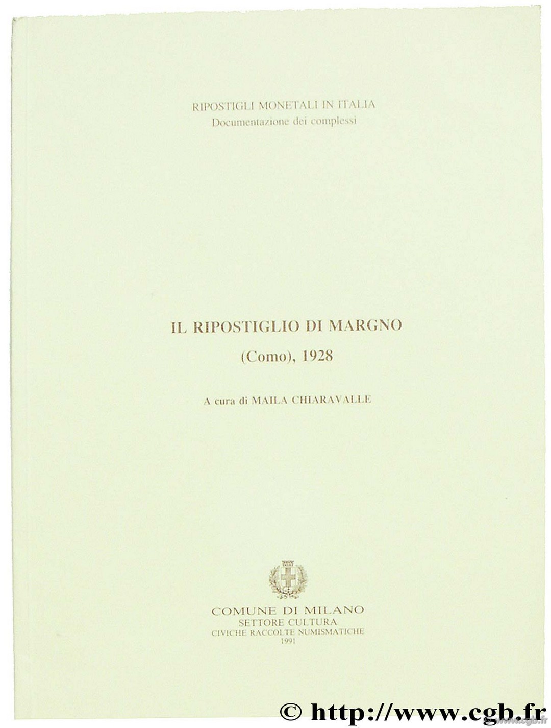 Il Ripostiglio di Margno (Como) 1928 CHIARAVALLE M.
