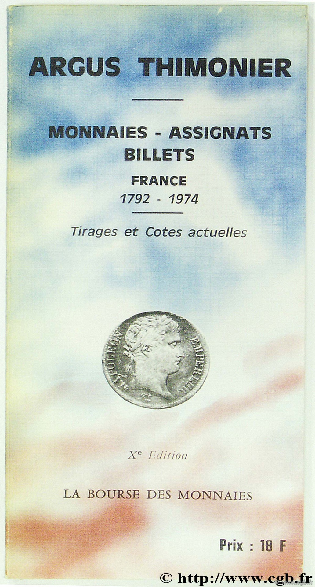Argus Thimonier - monnaies - assignats - billets France 1792-1974  THIMONIER