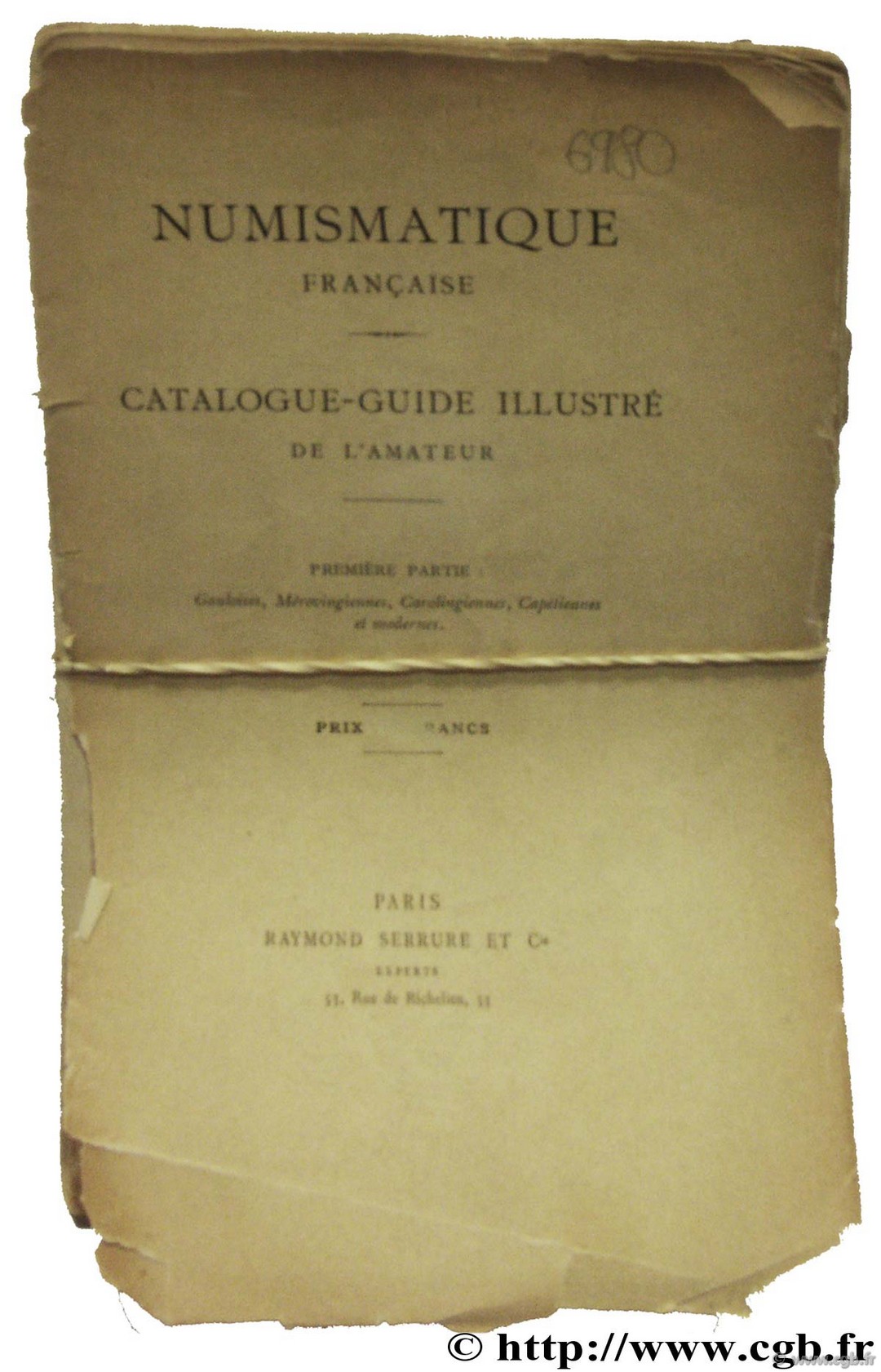 Numismatique Française Catalogue-Guide illustré de l amateur  SERRURE R.