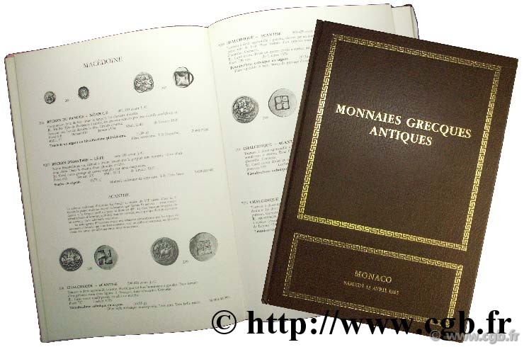 Monnaies grecques antiques - Monaco - samedi 13 avril 1985 VINCHON J.
