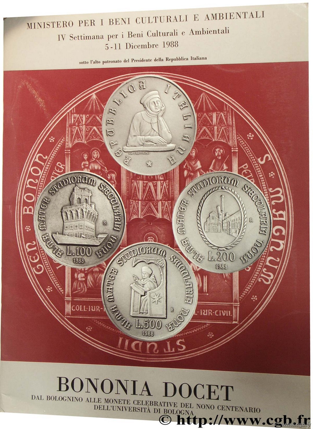Bononia docet dal Bolognino alle monete celebrative del nono centenario dell università di Bologna 