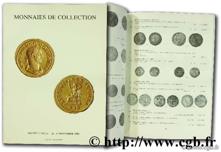 Monnaies de collection - Vente aux enchères publiques 1985 GADOURY V.