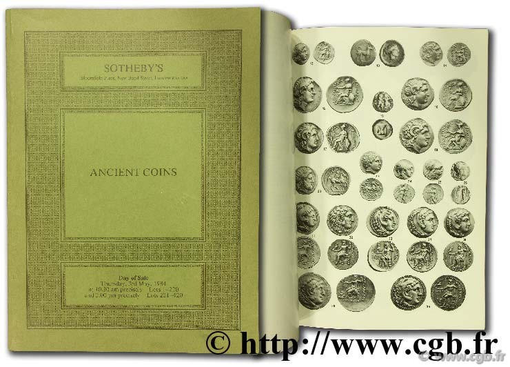 Ancient coins of the greek - roman and byzantine series SOTHEBY PARKE BERNET & Co