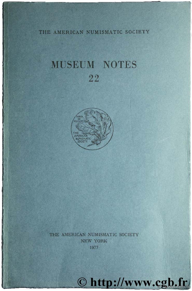 Museum notes 22 - the american numismatic society  