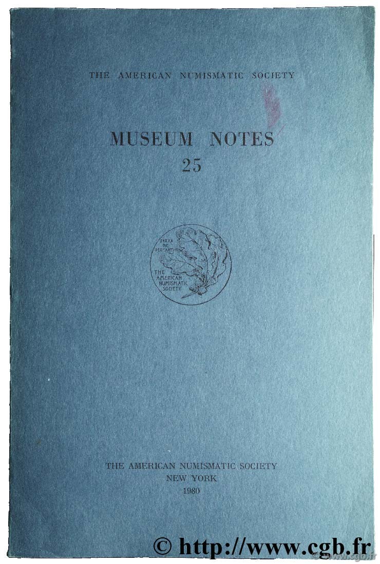 Museum notes 25 - the american numismatic society  