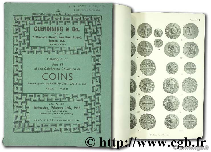 Catalogue of part VI of the celebrated collection of coins formed by the late Richard Cyril Lockett, Esq. Greek part II 