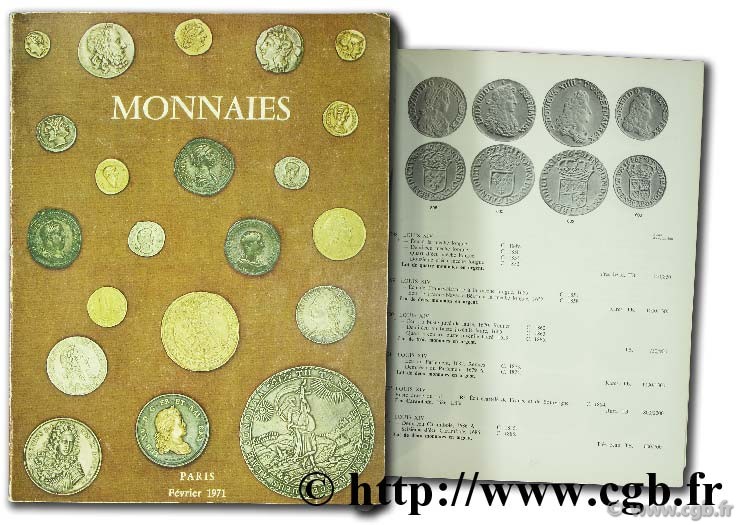 Monnaies antiques, royales françaises, du système décimal, provincial française, étrangères, médailles  VINCHON J.