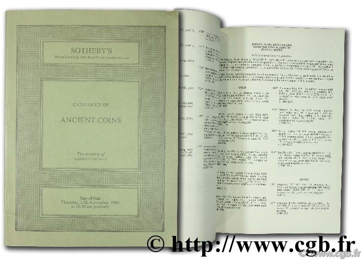 Catalogue of ancient coins. The property of various owners 