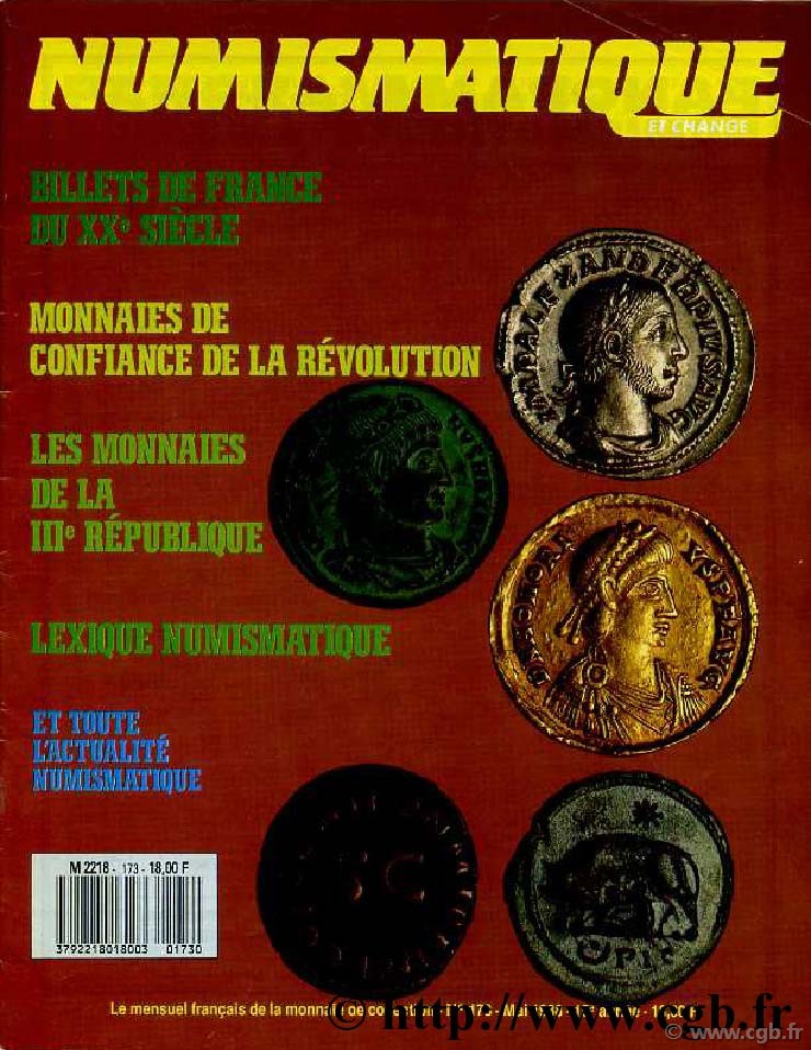 Numismatique & Change n°173 - mai 1988 NUMISMATIQUE ET CHANGE