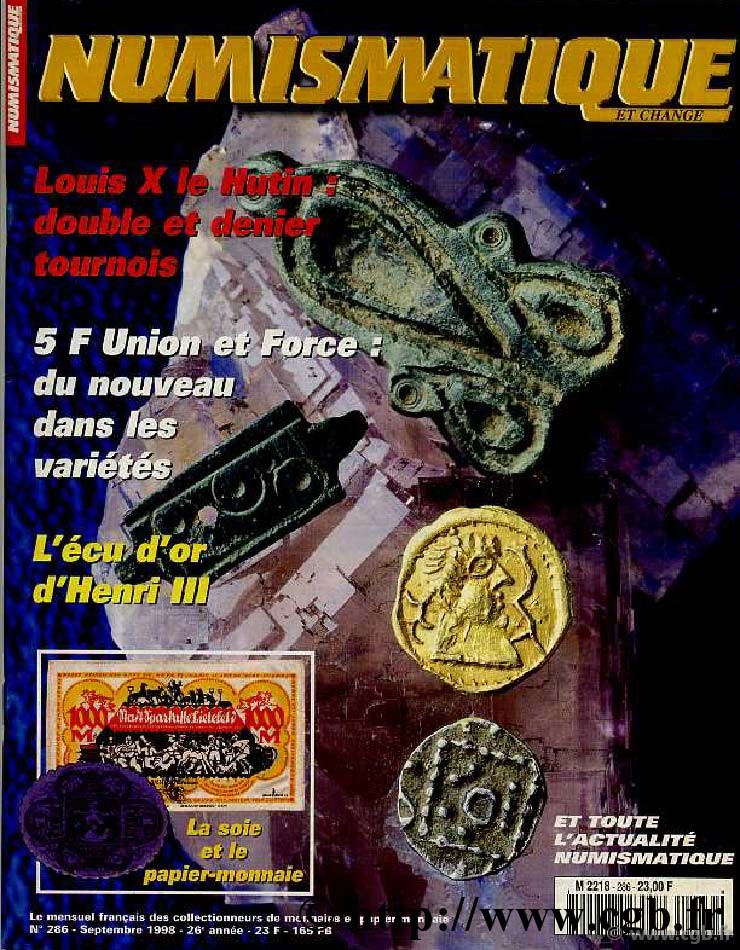Numismatique & Change n°286 - septembre 1998 NUMISMATIQUE ET CHANGE
