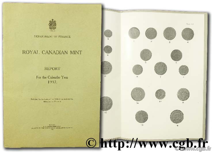 Royal canadian mint - report for the calendar year 1937 