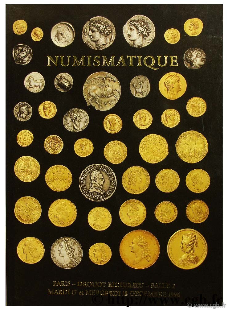 Numismatique, monnaies de Collections en or, argent ou bronze VINCHON J.