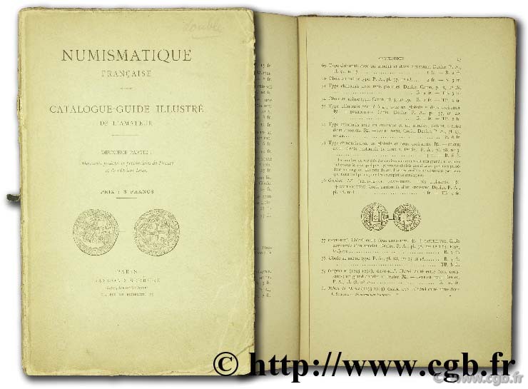 Numismatique française, catalogue-guide illustré de l amateur  SERRURE R.