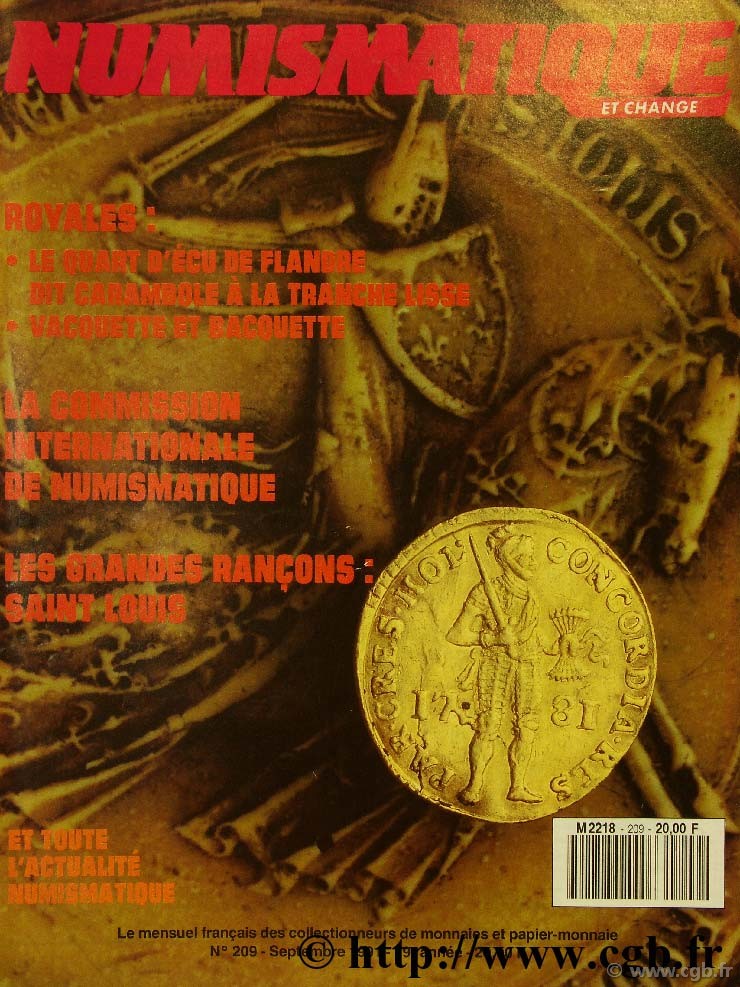 Numismatique et change n°209, septembre 1991 NUMISMATIQUE ET CHANGE