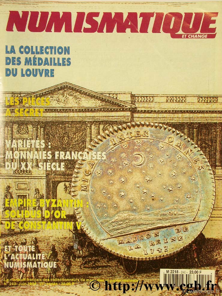 Numismatique et change n°240, juin 1994 NUMISMATIQUE ET CHANGE