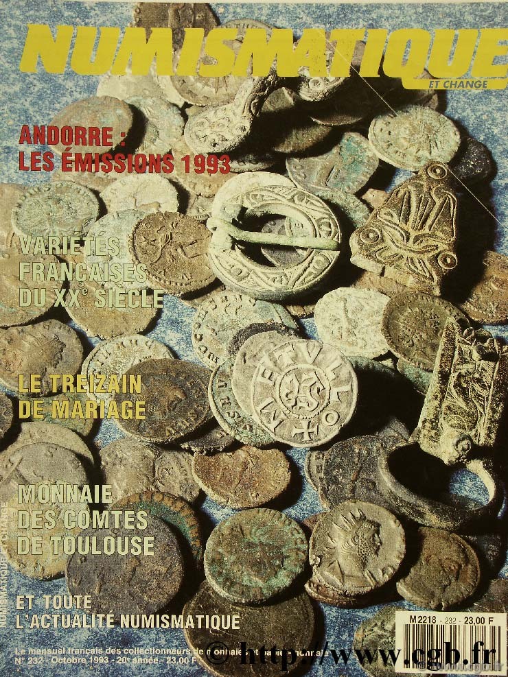 Numismatique et change n°232, octobre 1993 NUMISMATIQUE ET CHANGE