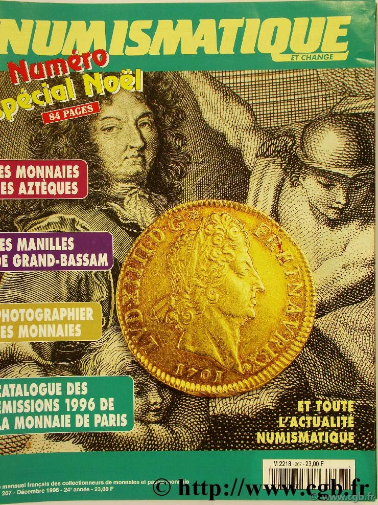 Numismatique et change n°267, décembre 1996 NUMISMATIQUE ET CHANGE