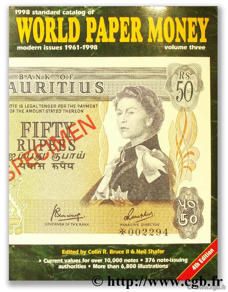 World Paper Money, modern issues 1961 - 1997 CUHAJ G.-S.