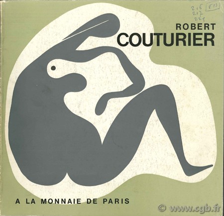 Robert Couturier à la Monnaies de Paris, 19 juin - 30 septembre 1975 