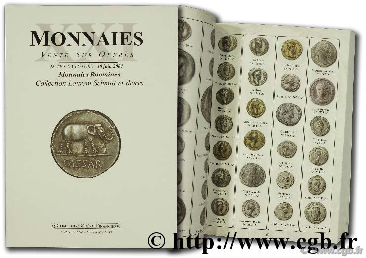 Monnaies XXI, Monnaies romaines, collection Laurent SCHMITT PRIEUR M., SCHMITT L.