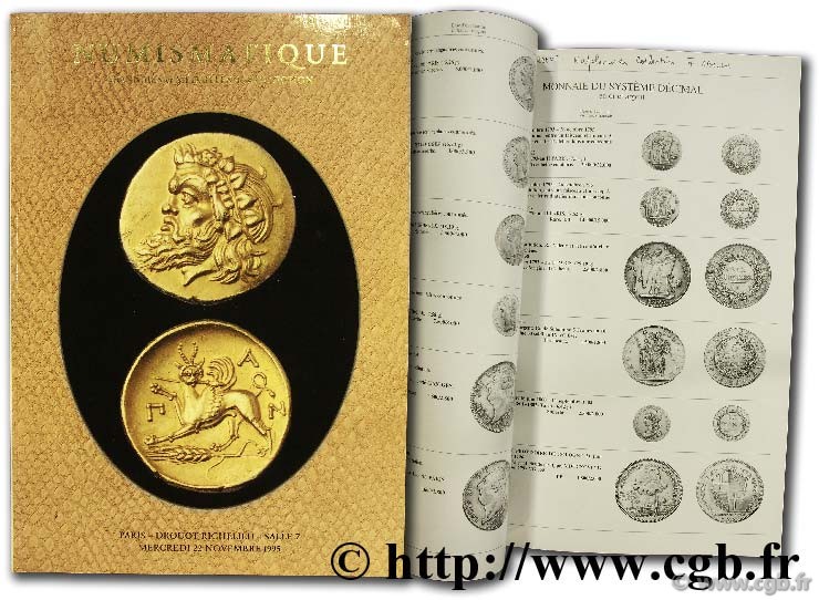 Numismatique, monnaies et médailles de collection VINCHON J.