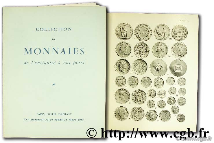 Collections de monnaies de l antiquité à nos jours BOURGEY E.