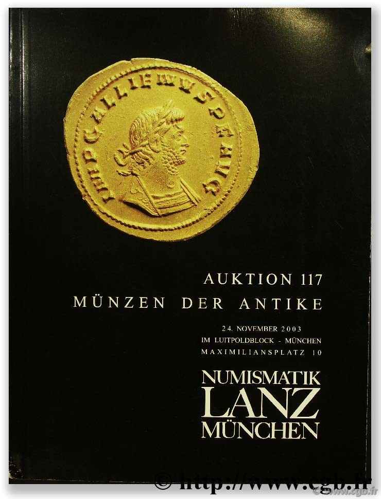 Auktion 117, münzen der antike, Numismatik Lanz München LANZ H.