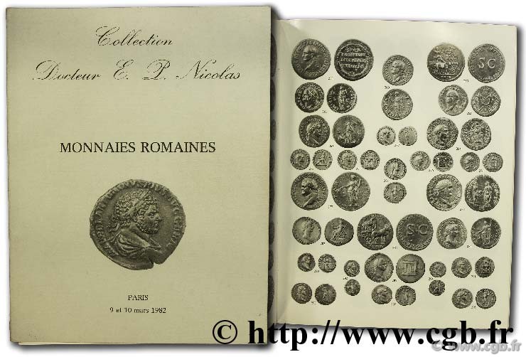 Collection E. P. Nicolas, Monnaies romaines, argent et bronze KAMPMANN M.