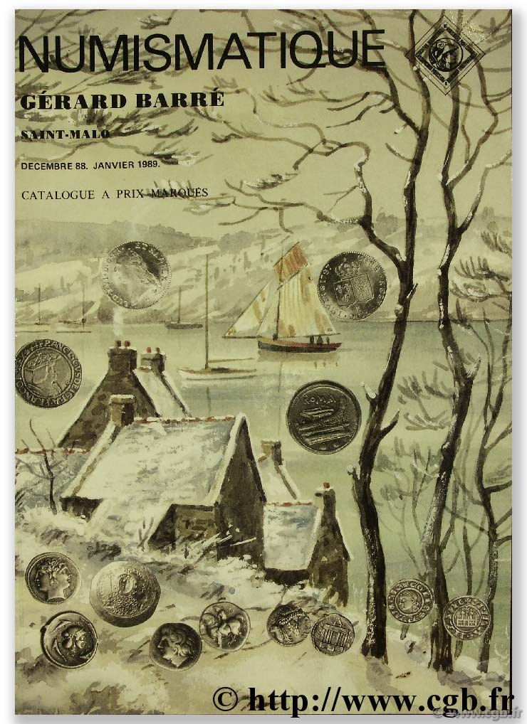 Numismatique, catalogue à prix marqués BARRE G.