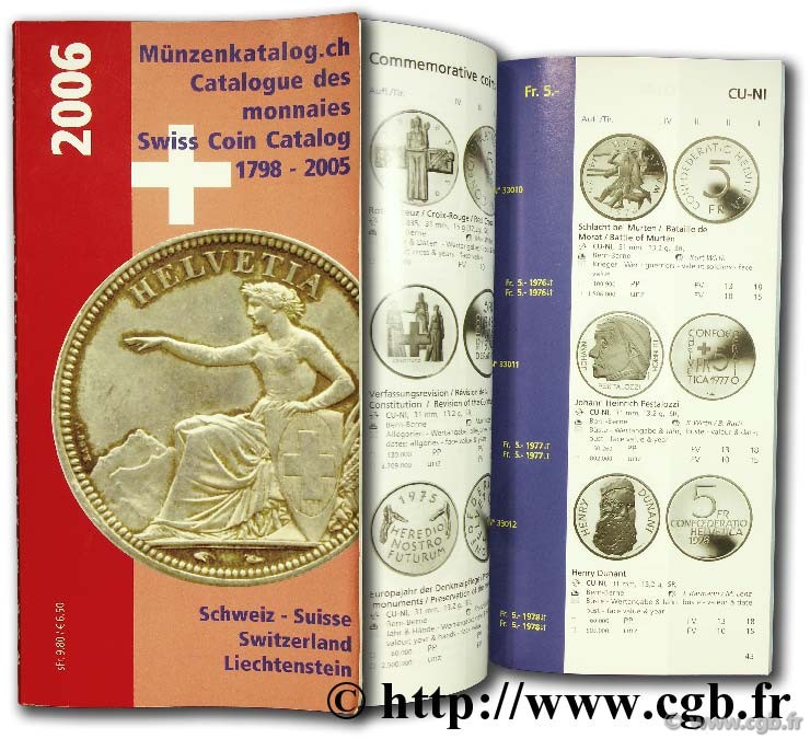Catalogue des monnaies (Suisse) 1795 - 2005 / Münzenkatalog.ch / Swiss Coin Catalog 1798 - 2005 WARTENWEILER H.-U.