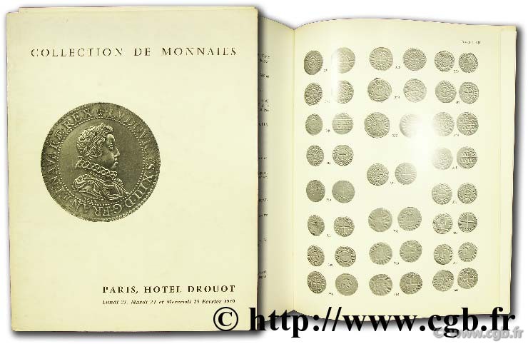 Collection de monnaies romaines et françaises BOURGEY E.
