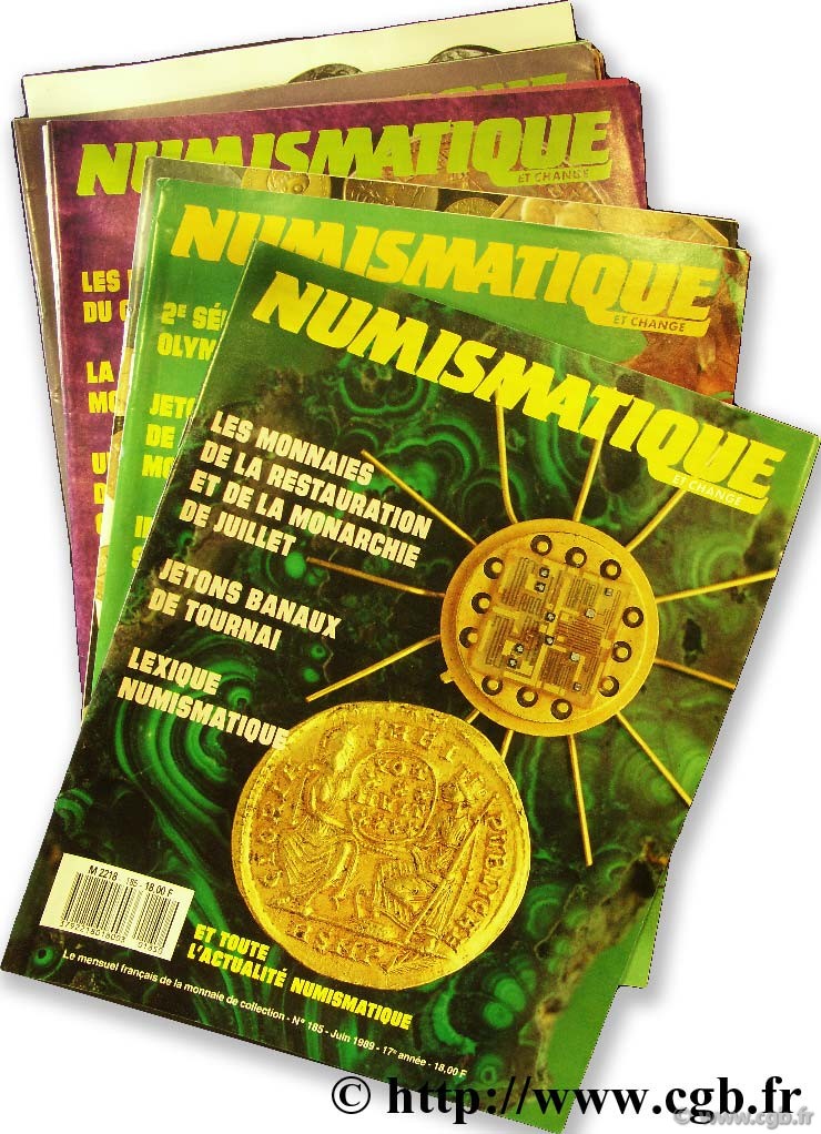Numismatique et change 10 numéros 1989-1990-1991 NUMISMATIQUE ET CHANGE